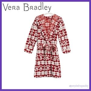 VERA BRADLEY JACQUARD FLEECE ROBE NWT